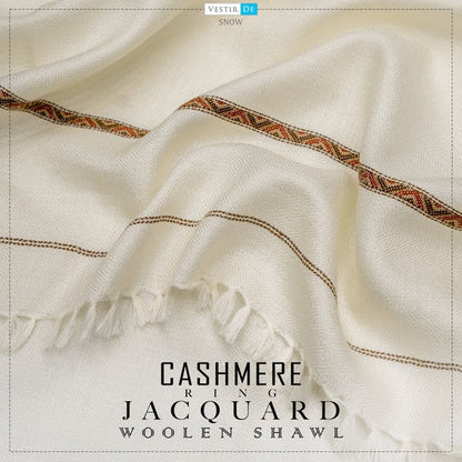 Cashmere Ring Jacquard Shawl