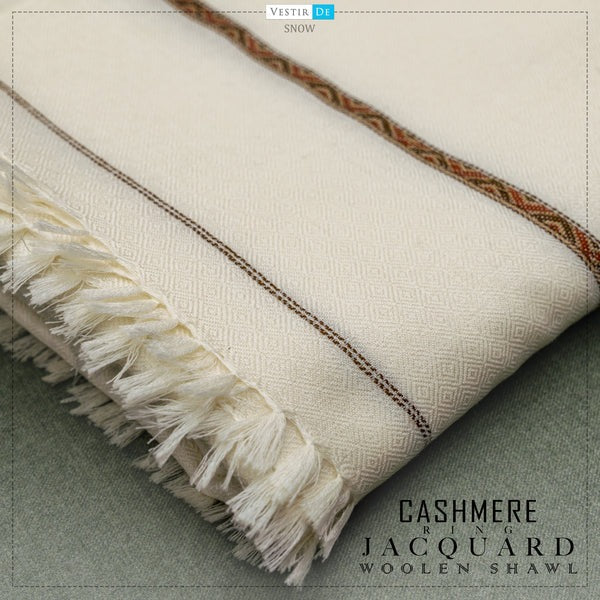 Cashmere Ring Jacquard Shawl