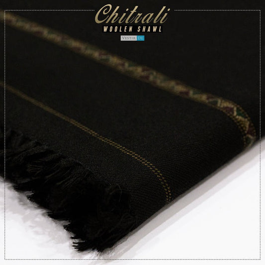 Black Chitrali Shawl
